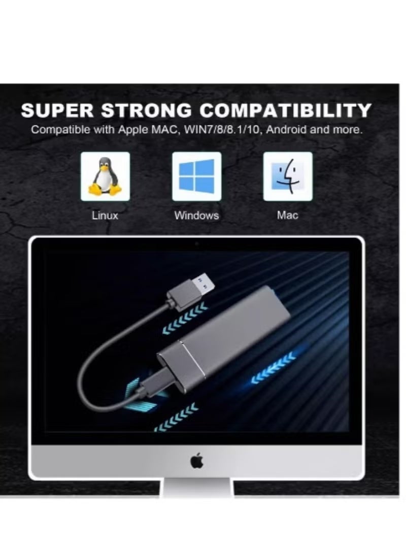 M.A&F's Portable External Hard Drive 4TB , Mini SSD Hard Drives,Solid State External Drives,Computer Backup Drive,USB 3.1 to Type-C Support Data Storage Transfer for Windows XP PC Laptop and Mac - Image 4